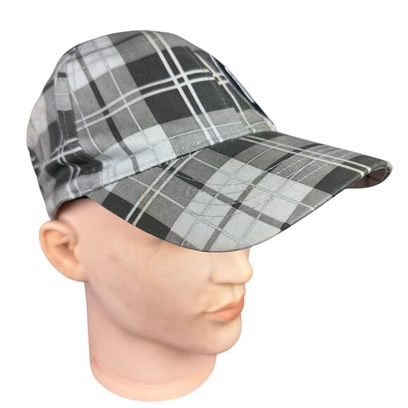 McDonalds Hat Adults Strapback Cap Barbour Tartan Plaid Embroidered Logo Rare - Picture 4 of 13